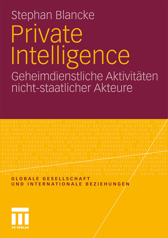 Private Intelligence von VS Verlag für Sozialwissenschaften