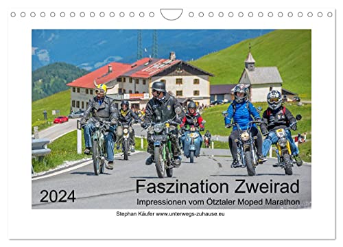 Faszination Zweirad - Impressionen vom Ötztaler Moped Marathon (Wandkalender 2024 DIN A4 quer), CALVENDO Monatskalender von CALVENDO