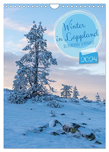 Winter in Lappland - Bezaubernde Schönheit (Wandkalender 2024 DIN A4 hoch), CALVENDO Monatskalender von CALVENDO