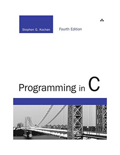 Programming in C (Developer's Library) von Addison Wesley