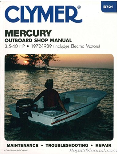 Mercury 3.5-40 HP Outboards Includes Electric Motors (1972-1989) Service Repair Manual