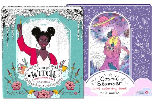 Modern Witch Tarot Coloring Book / Cosmic Slumber Tarot Coloring Books-Bundle: Sterle/Walden Coloring Books (Bundle besteht aus zwei Coloring Books)