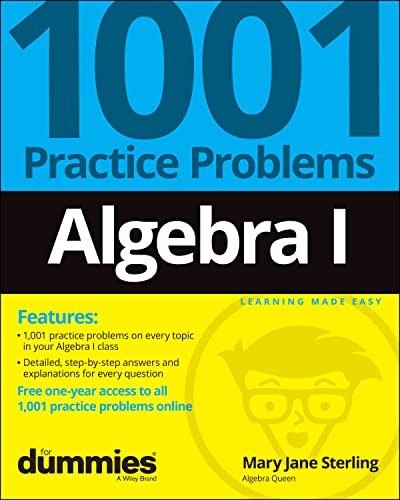 Algebra I: 1001 Practice Problems For Dummies (+ Free Online Practice) von For Dummies