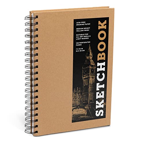 Sketchbook (basic medium spiral Kraft): Volume 16 (Sterling Sketchbooks)