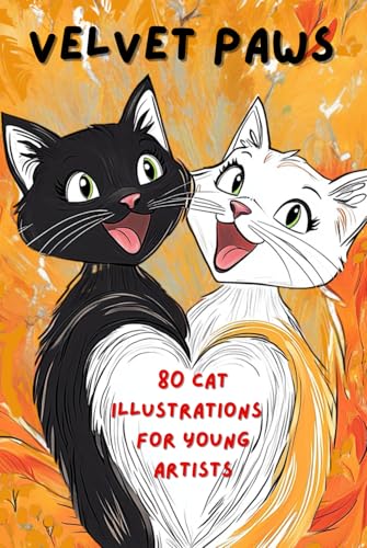 "Velvet Paws": "80 Cat Illustrations for Young Artists"