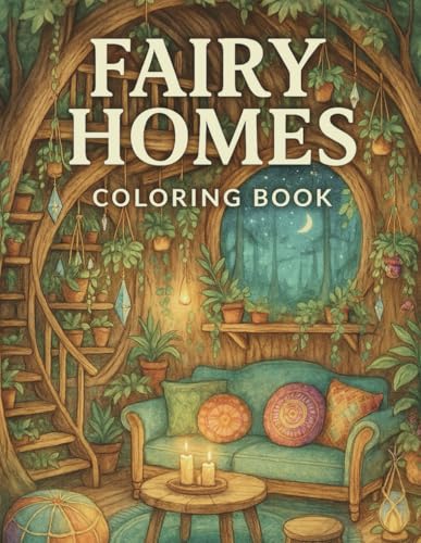 Fairy Homes: A Magical Coloring Book for Adults and Teens von Independently published