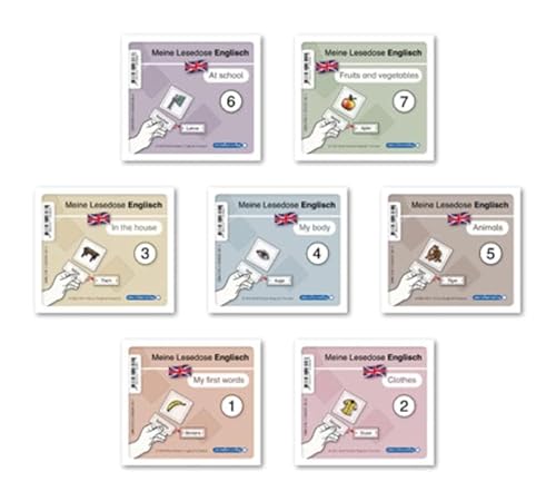 Meine Lesedose Englisch 1-7 - Grundwortschatz Englisch - Deutsch: 7 Dosen mit je 24 Bild-Wort-Karten - Ideal für: DaZ und Inklusion Meine Lesedose Englisch 1-7 - Grundwortschatz Englisch - Deutsch: 7 Dosen mit je 24 Bild-Wort-Karten - Ideal für: DaZ und Inklusion