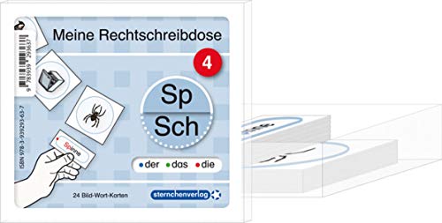 Meine Rechtschreibdose 4 Sp/Sch-Wörter: 24 Bild-Wort-Karten