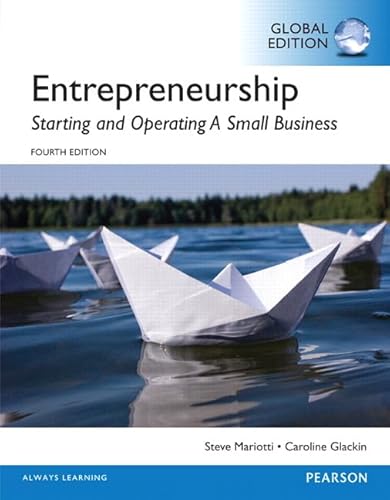 Entrepreneurship: Starting and Operating A Small Business, Global Edition von Pearson International
