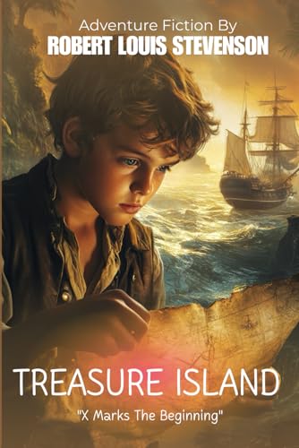 Treasure Island By Robert Louis Stevenson (Illustrated & Annotated): A young boy's thrilling journey into a world of pirates, treachery, and adventure ... treasure in the perilous Caribbean seas. von Independently published
