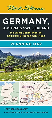 Rick Steves Germany, Austria & Switzerland Planning Map: Including Berlin, Munich, Salzburg & Vienna City Maps