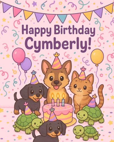 Cymberly's Pet Birthday Book von Independently published