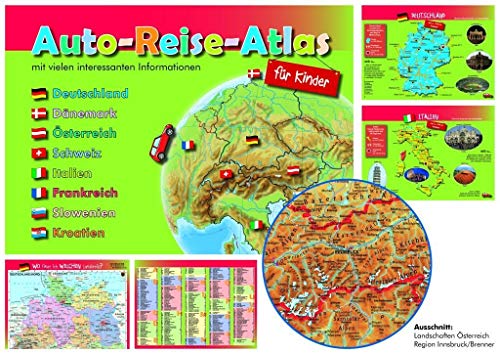 Auto-Reise-Atlas für Kinder: Mit vielen interessanten Informationen NEUE AUFLAGE