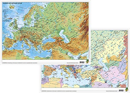 Europa und der Nahe Osten physisch/politisch - DUO-Schreibunterlage klein