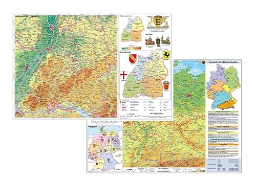 Deutschland physisch / Baden-Württemberg physisch: DUO-Schreibunterlage NEUE AUFLAGE Deutschland physisch / Baden-Württemberg physisch: DUO-Schreibunterlage NEUE AUFLAGE