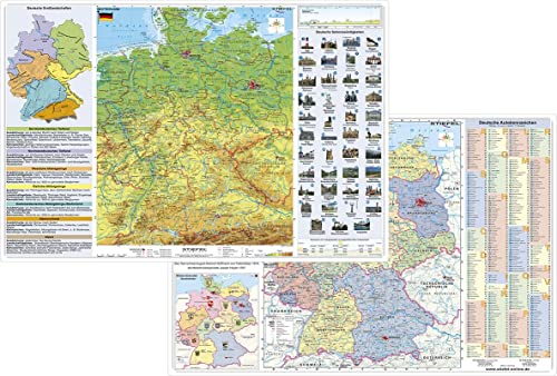 Deutschland physisch / politisch mit Basiswissen Deutschland physisch / politisch mit Basiswissen