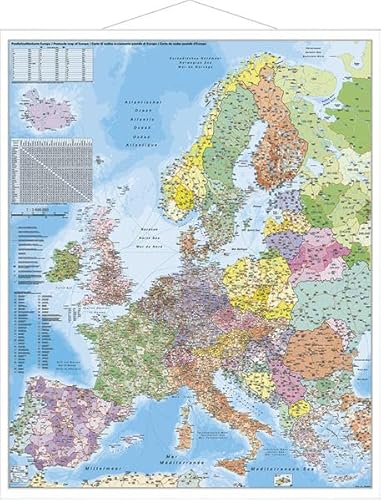 Europa Postleitzahlenkarte Europa Postleitzahlenkarte