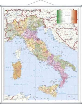 Italien Postleitzahlenkarte von Stiefel