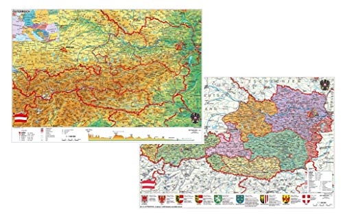 Österreich physisch / politisch: DUO-Schreibunterlage