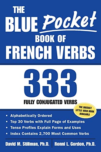 The Blue Pocket Book of French Verbs: 333 Fully Conjugated Verbs (Language-Learning Favorites) von McGraw-Hill Education