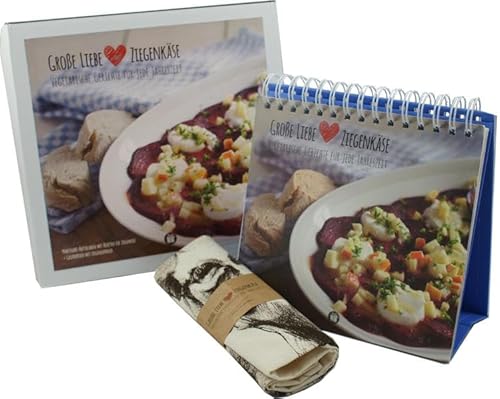 Ziegenbox Geschenkbox mit Buch:Große Liebe Ziegenkäse: Vegetarische Gerichte für jede Jahreszeit