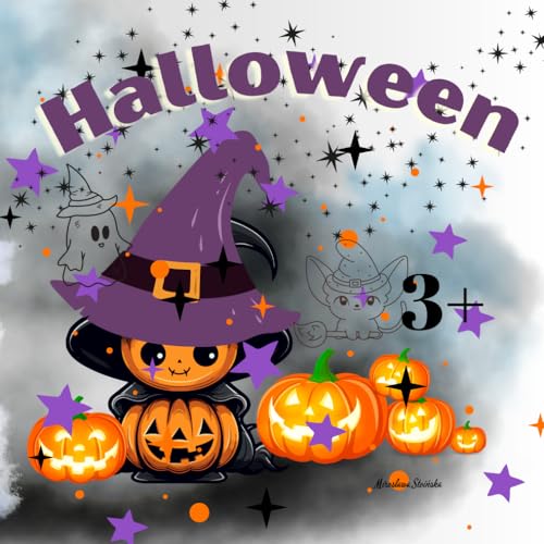 Halloween: A spooky Halloween coloring book filled with witches, ghosts, pumpkins, and black cats waiting to be brought to life with vibrant colors. Halloween: A spooky Halloween coloring book filled with witches, ghosts, pumpkins, and black cats waiting to be brought to life with vibrant colors. von Independently published