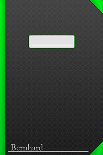 Bernhard Notizbuch: Notizblock mit 120 Seiten | Tagebuch | Notiz Heft | Geschenkidee