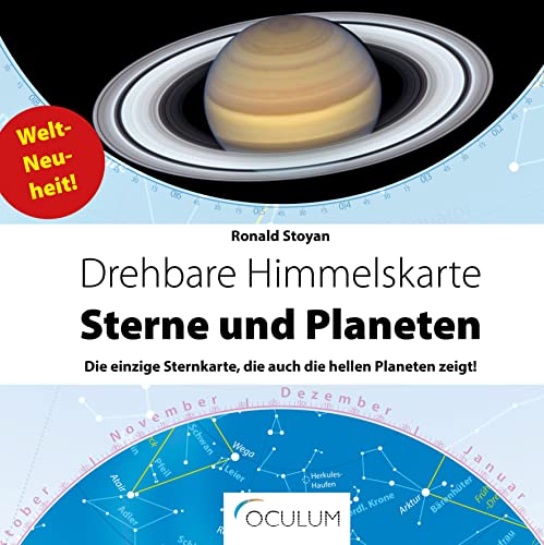 Drehbare Himmelskarte Sterne & Planeten: Die einzige Sternkarte, die auch die hellen Planeten zeigt! von Oculum-Verlag