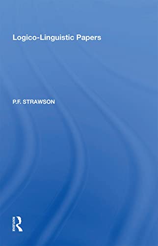 Logico-Linguistic Papers von Routledge
