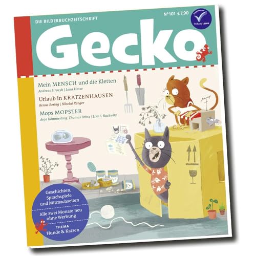 Gecko Kinderzeitschrift Band 101: Thema: Hunde und Katzen von Rathje & Elbel GbR