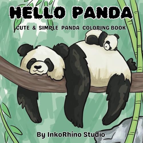 Hello Panda: Cute & Simple Panda Coloring Book (Animals Coloring Book, Band 7) von Independently published