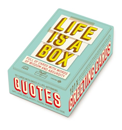 Life is a box: Full of cards with words of wisdom and philosophy von Uitgeverij Snor