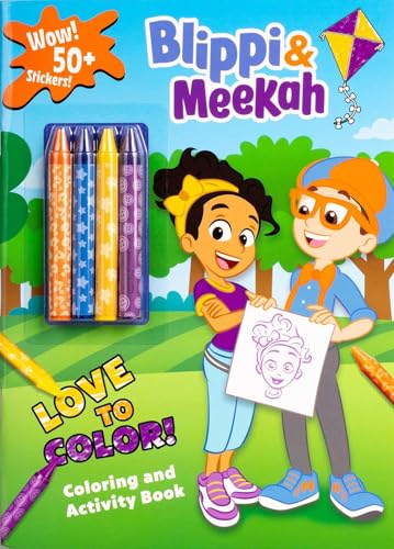 Blippi: Blippi and Meekah Love to Color! (Color & Activity With Crayons) von Reader's Digest Association