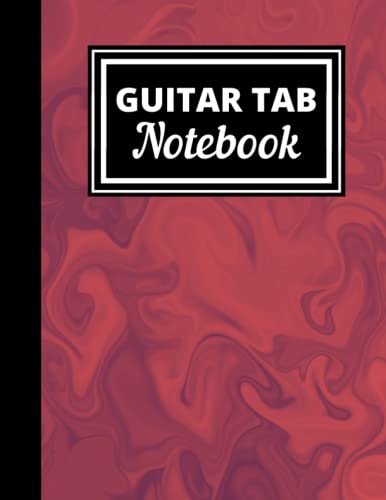 Guitar Tab Notebook: 5 Blank Chord Boxes & 7-Line Staves Blank, Guitar Tab Manuscript Paper for Musicians, Guitar Players, and Students