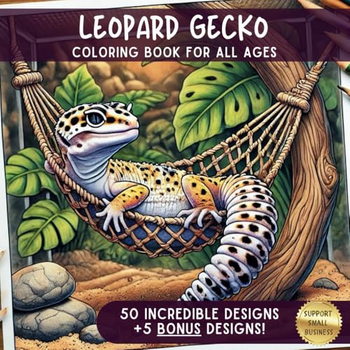 Leopard Gecko Coloring Book for Adults and Kid Reptile Lovers von Independently published