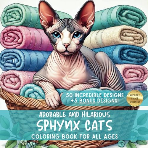 Sphynx Cats: An Adorable & Hilarious Coloring Book for Adults von Independently published