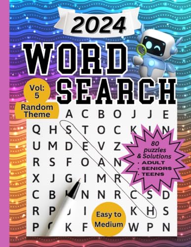 2024 Word Search Puzzles for Adults: A collection of challenging word search puzzles. Volume 5 von Independently published