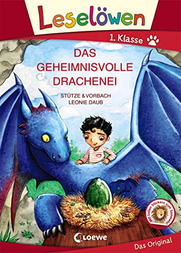 Leselöwen 1. Klasse - Das geheimnisvolle Drachenei (Großbuchstabenausgabe): Erstlesebuch für Kinder ab 6 Jahren