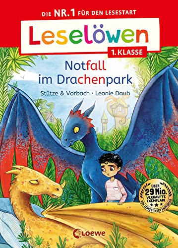 Leselöwen 1. Klasse - Notfall im Drachenpark: Die Nr. 1 für den Lesestart - Mit Leselernschrift ABeZeh - Erstlesebuch für Kinder ab 6 Jahren