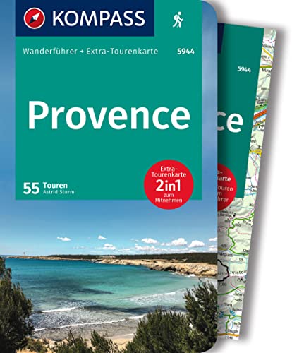 KOMPASS Wanderführer Provence, 55 Touren mit Extra-Tourenkarte: GPS-Daten zum Download von Kompass