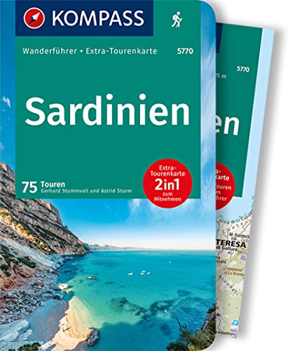 KOMPASS Wanderführer Sardinien, 75 Touren: mit Extra-Tourenkarte Maßstab 1:50.000, GPX-Daten zum Download