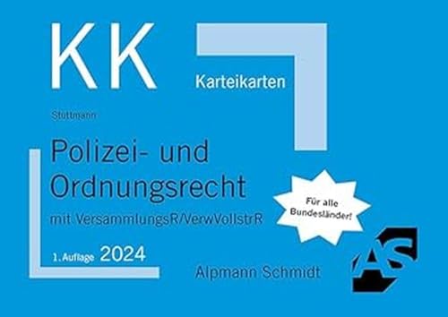 Karteikarten Polizei- und Ordnungsrecht: mit VersammlungsR/VerwVollstrR (Karteikarten Öffentliches Recht)