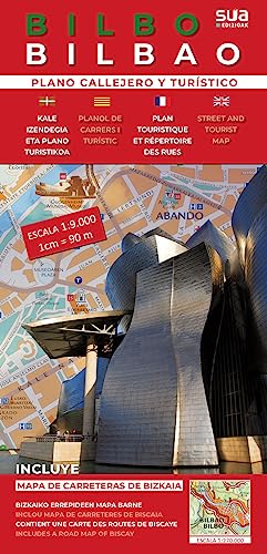 Bilbo - Bilbao: Plano callejero y turistico (Planos callejeros) von Sua Edizioak