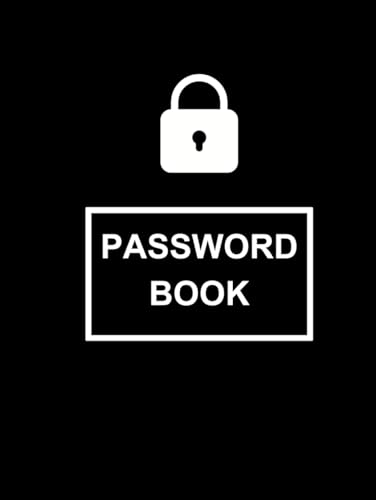 Vision-Friendly Password Logbook: Oversized Organizer with 100 Pages, Durable Hard Cover, and High-Contrast Black-and-White Layout for Effortless Use. von Amazon