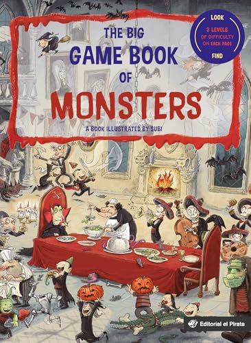 The Big Game Book of Monsters: A book to play with. 3 levels of search and find game for kids 3-8. Play and learn. Big cardboard game-book (Gamebooks, Band 2) von Editorial el Pirata