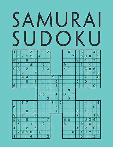Samurai Sudoku: 200 schwere Rätsel für schlaue Köpfe | Sudokuheft für Erwachsene | Gehirnjogging und Zeitvertreib | Rätselblock gegen Langeweile