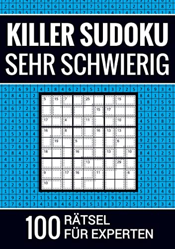 Killer Sudoku sehr schwierig - 100 Rätsel für Experten: Puzzlebuch inkl. Erklärung und Lösung von Bookmundo Direct