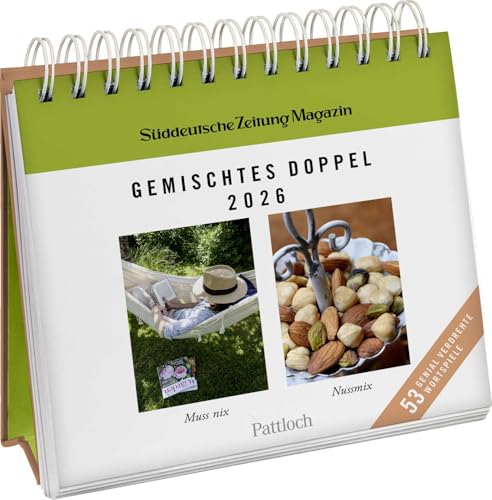 Postkartenkalender 2026: Gemischtes Doppel: Die kultigen Schüttelreime. Wochenkalender zum Aufstellen, Tischkalender, Spiralbindung & 53 Postkarten zum Heraustrennen Postkartenkalender 2026: Gemischtes Doppel: Die kultigen Schüttelreime. Wochenkalender zum Aufstellen, Tischkalender, Spiralbindung & 53 Postkarten zum Heraustrennen von Pattloch Geschenkbuch