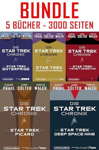 Die Star-Trek-Chronik - Das Bundle mit Band 1 bis 5: 5 Bücher, 3000 Seiten, alles Wissenswerte zu 5 Star Trek-Serien! Die Star-Trek-Chronik - Das Bundle mit Band 1 bis 5: 5 Bücher, 3000 Seiten, alles Wissenswerte zu 5 Star Trek-Serien! von In Farbe und Bunt Verlag