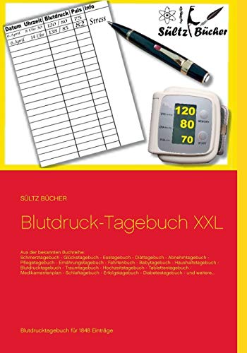 Blutdruck-Tagebuch XXL